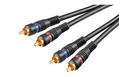 Cavo Audio Professionale 5 mt. 2 RCA - 2 RCA